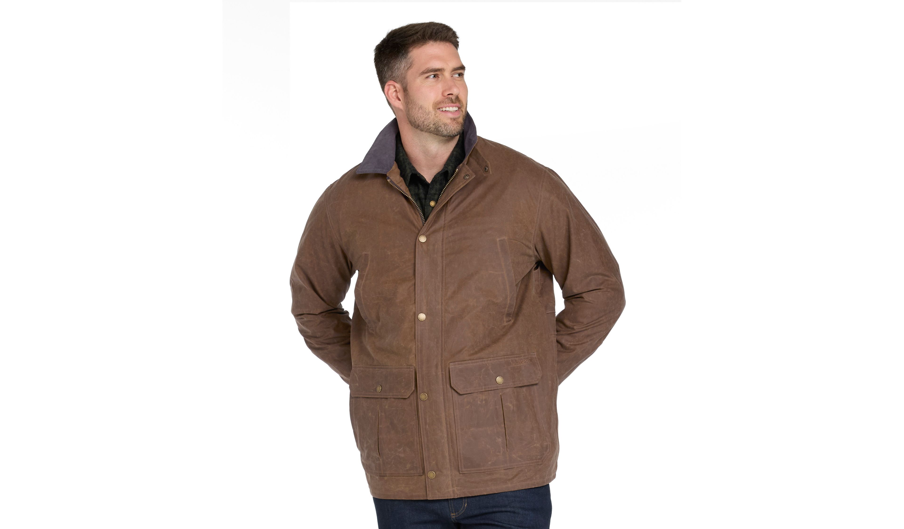 Men's Double L Waxed-Cotton Upland Coat
