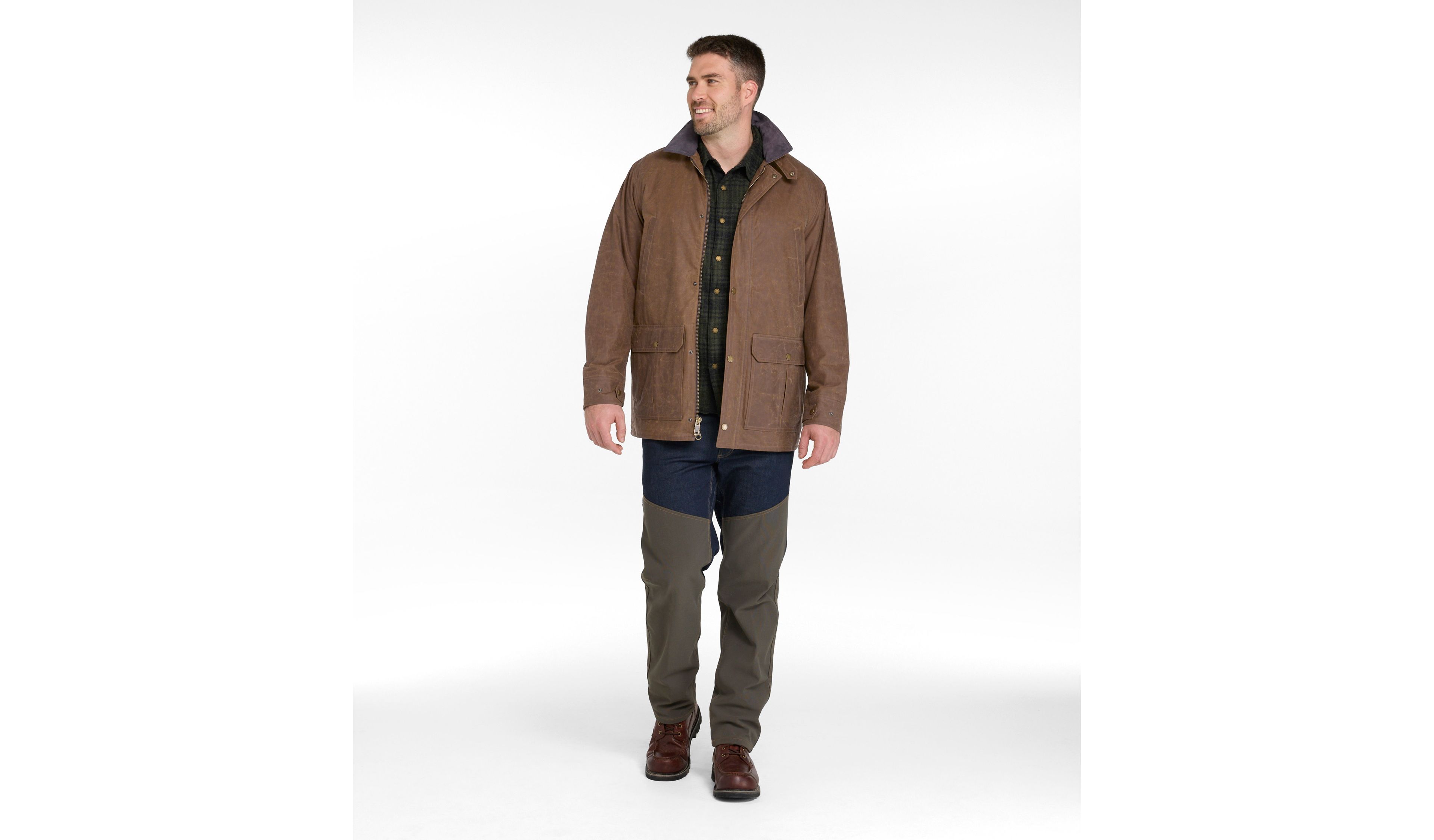 Men's Double L Waxed-Cotton Upland Coat