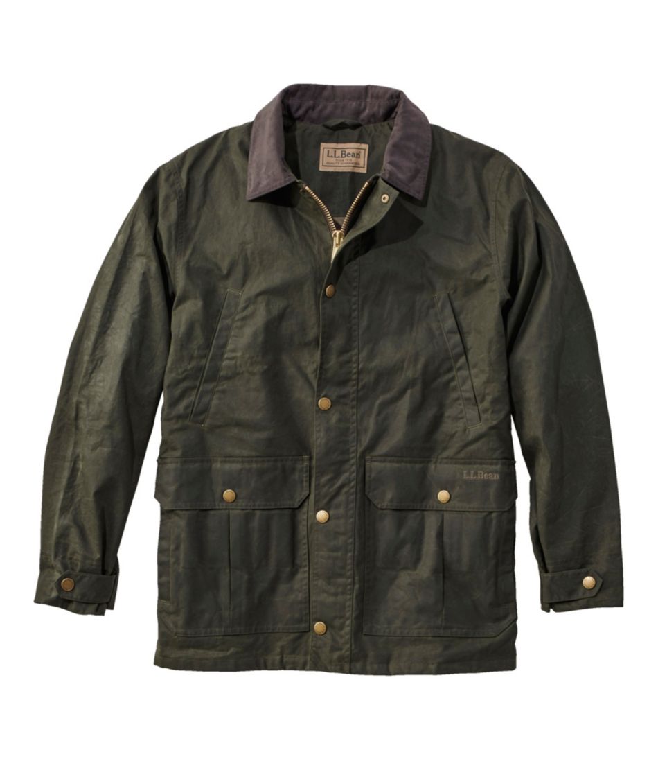 Men's Double L Waxed-Cotton Upland Coat | Outerwear & Vests Men's Double L Waxed-Cotton Upland Coat | Outerwear & Vests