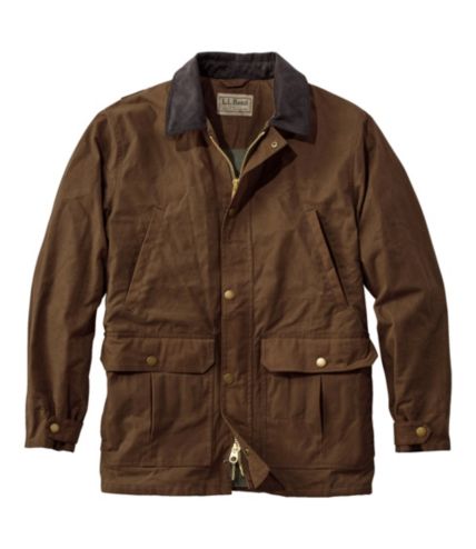 Men's Double L Waxed-Cotton Upland Coat | Outerwear & Vests at L.L.Bean