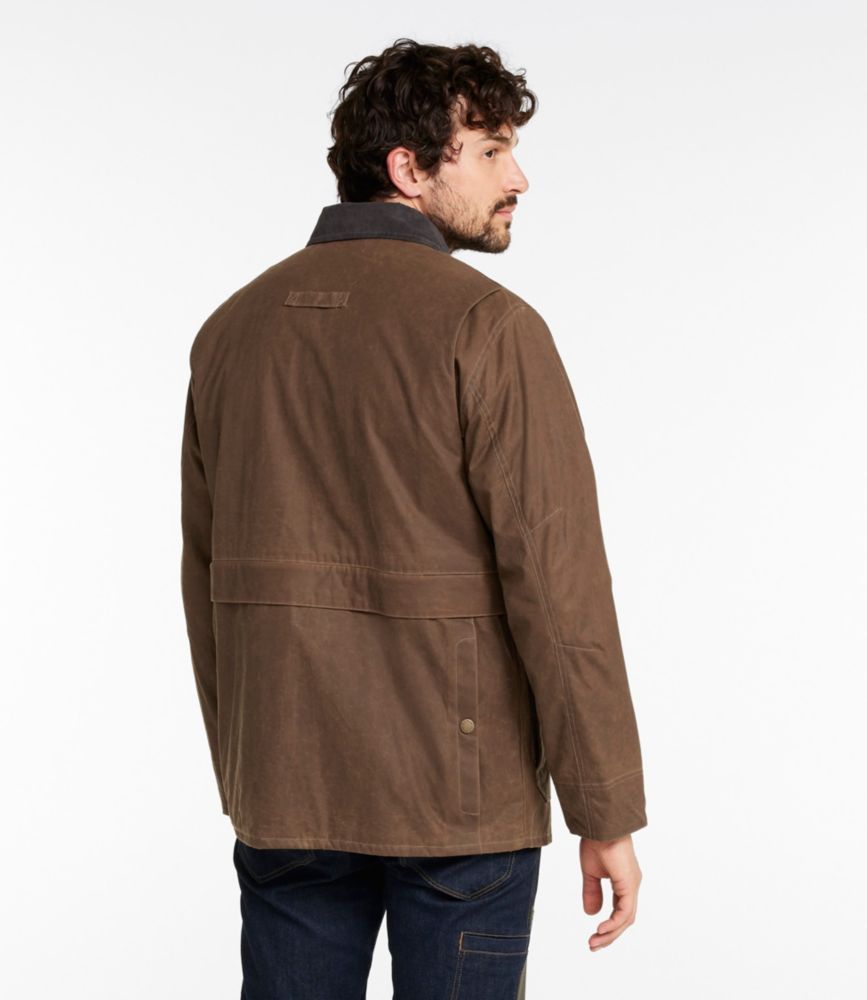 Men's Double L Waxed-Cotton Upland Coat | Outerwear & Vests at L.L.Bean