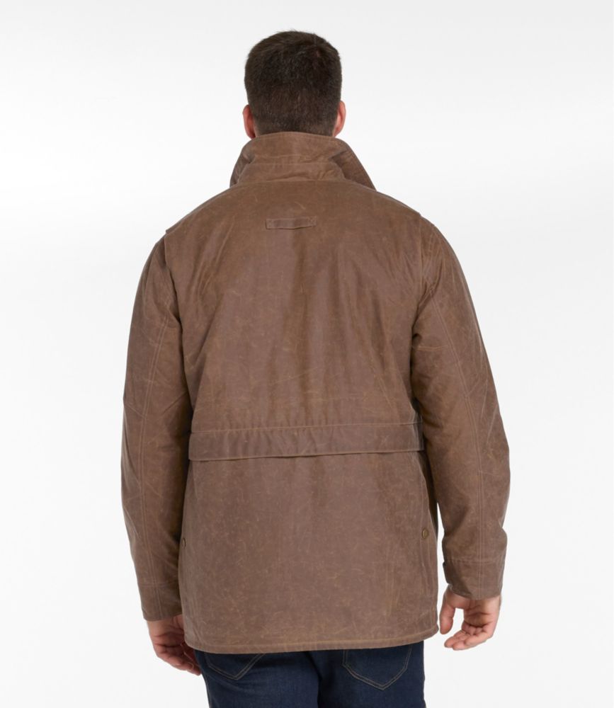 Men's Double L Waxed-Cotton Upland Coat | Outerwear & Vests at L.L.Bean
