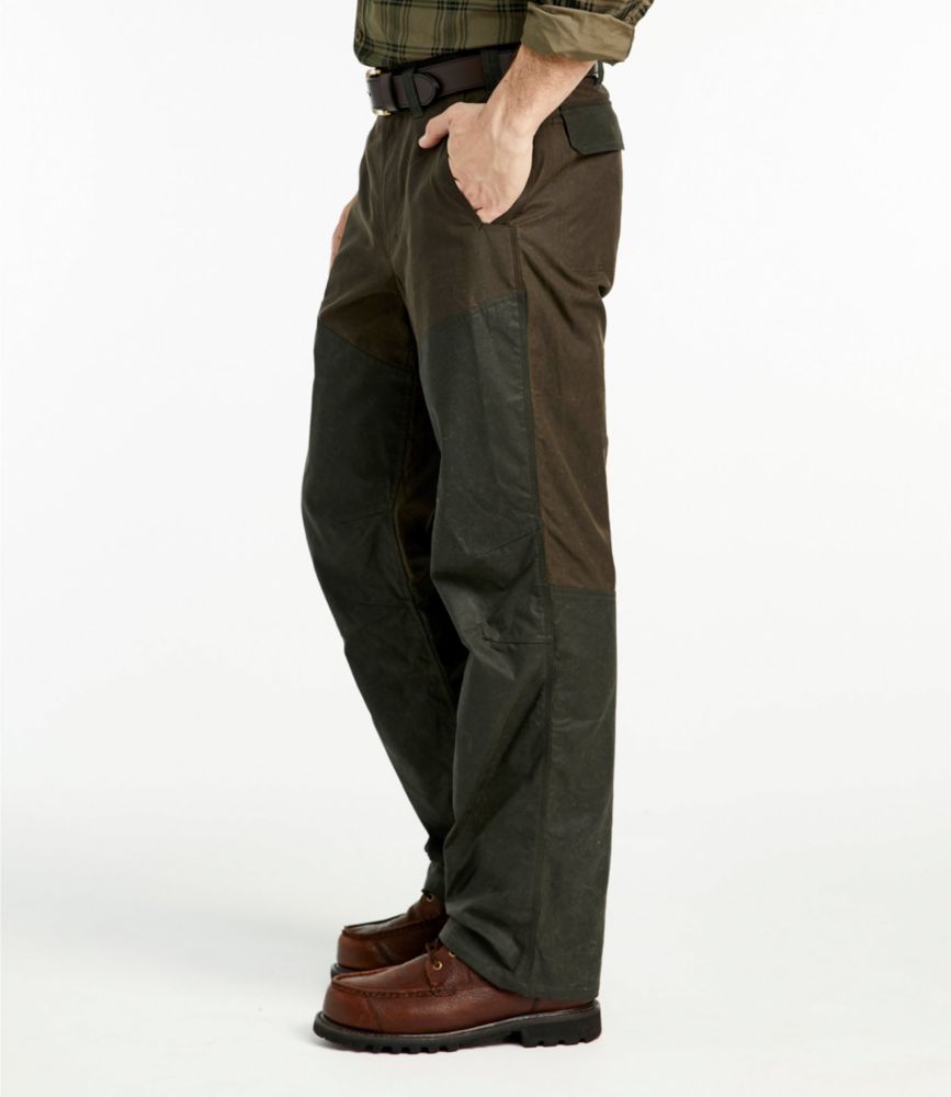 mens waxed pants