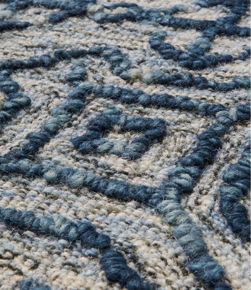 Mosaic Wool Tufted Rug, Chambray