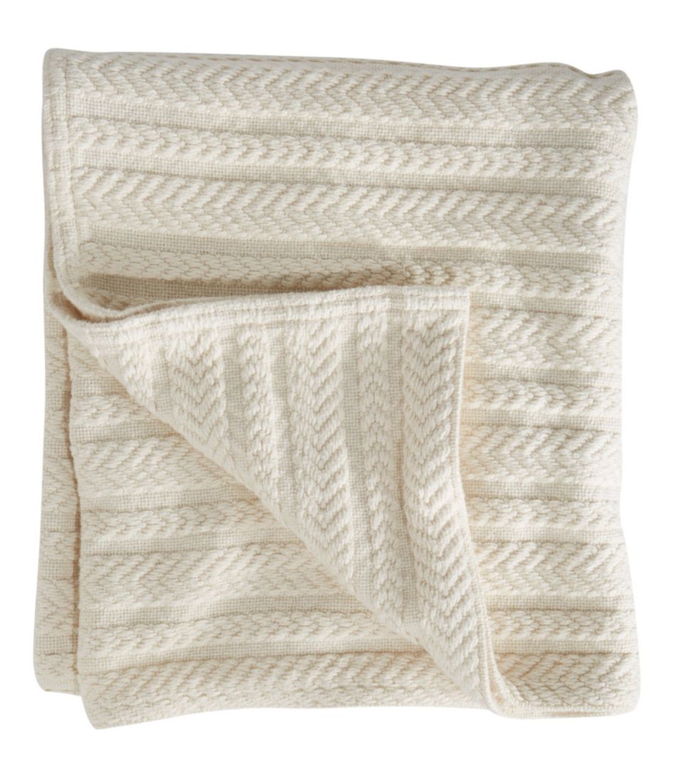 Cotton Cable Sweater Throw | Blankets & Throws at L.L.Bean