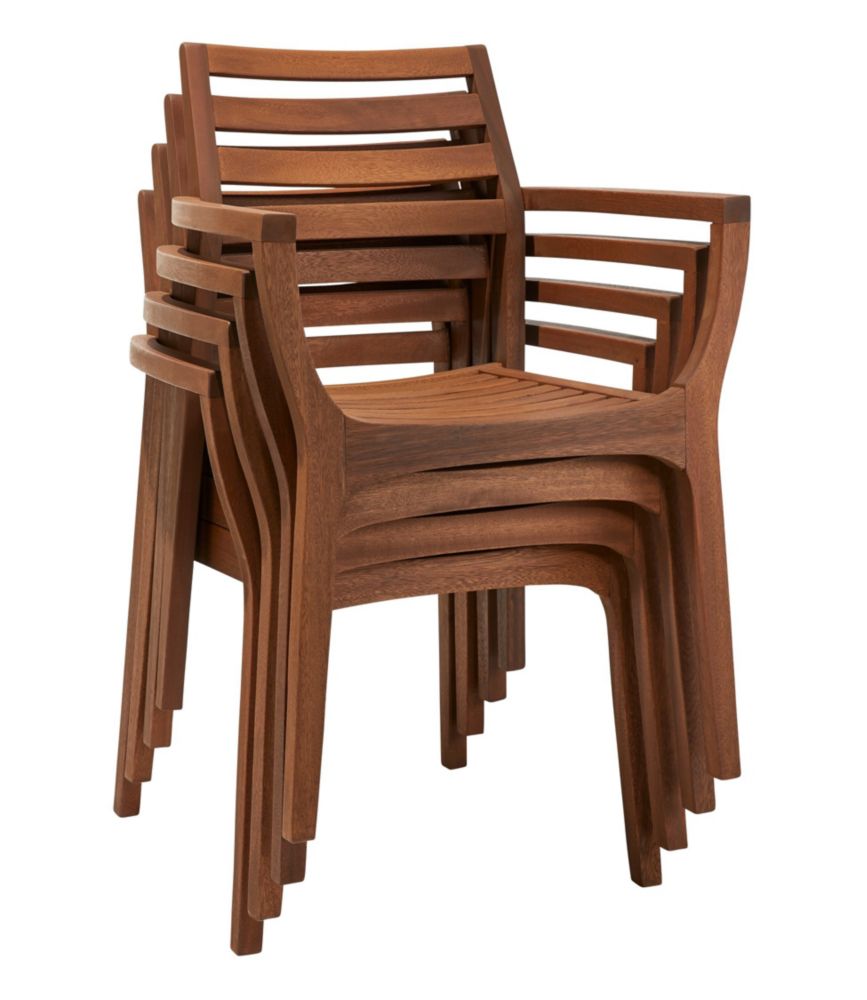 Eucalyptus Stacking Chairs Set Of Four   507133 0 45