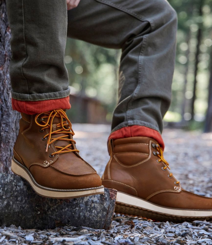 Men's Stonington Boots, Moc-Toe, Dark Oakwood, small image number 13