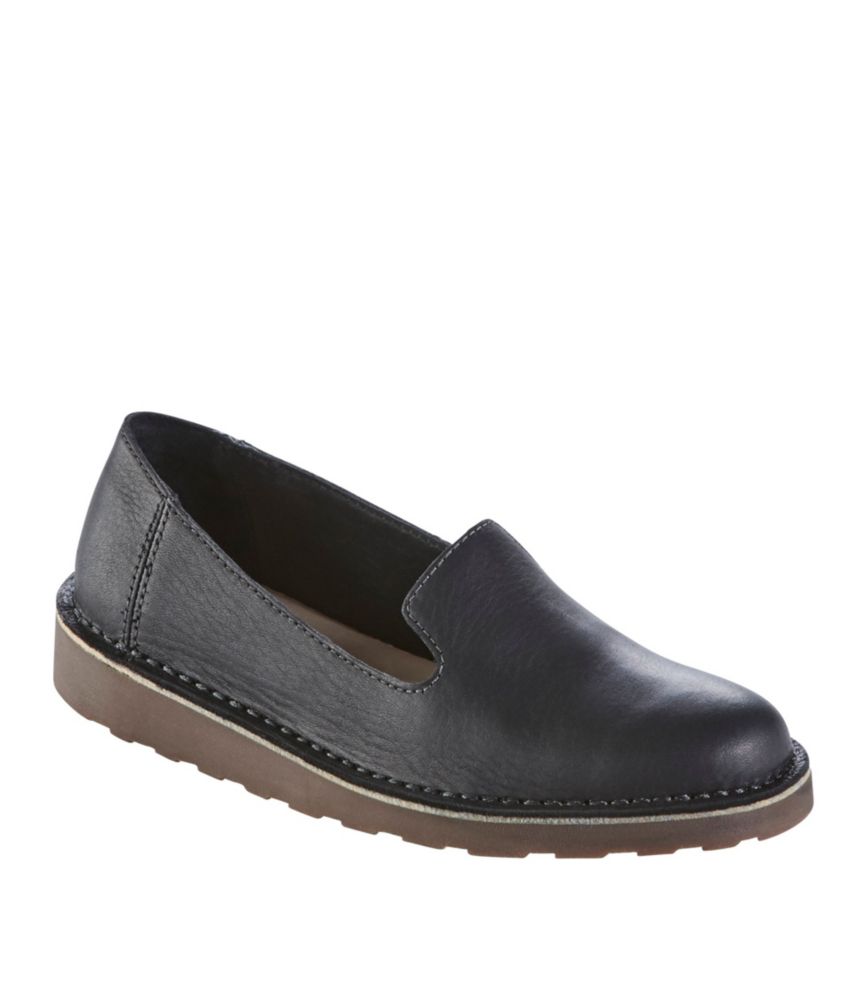 ll bean leather slip on shoes