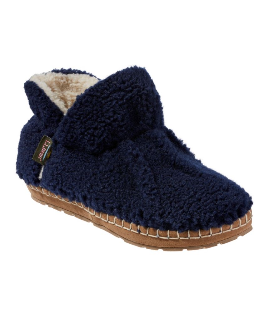 Women's Cozy Slipper Booties, Pile Fleece