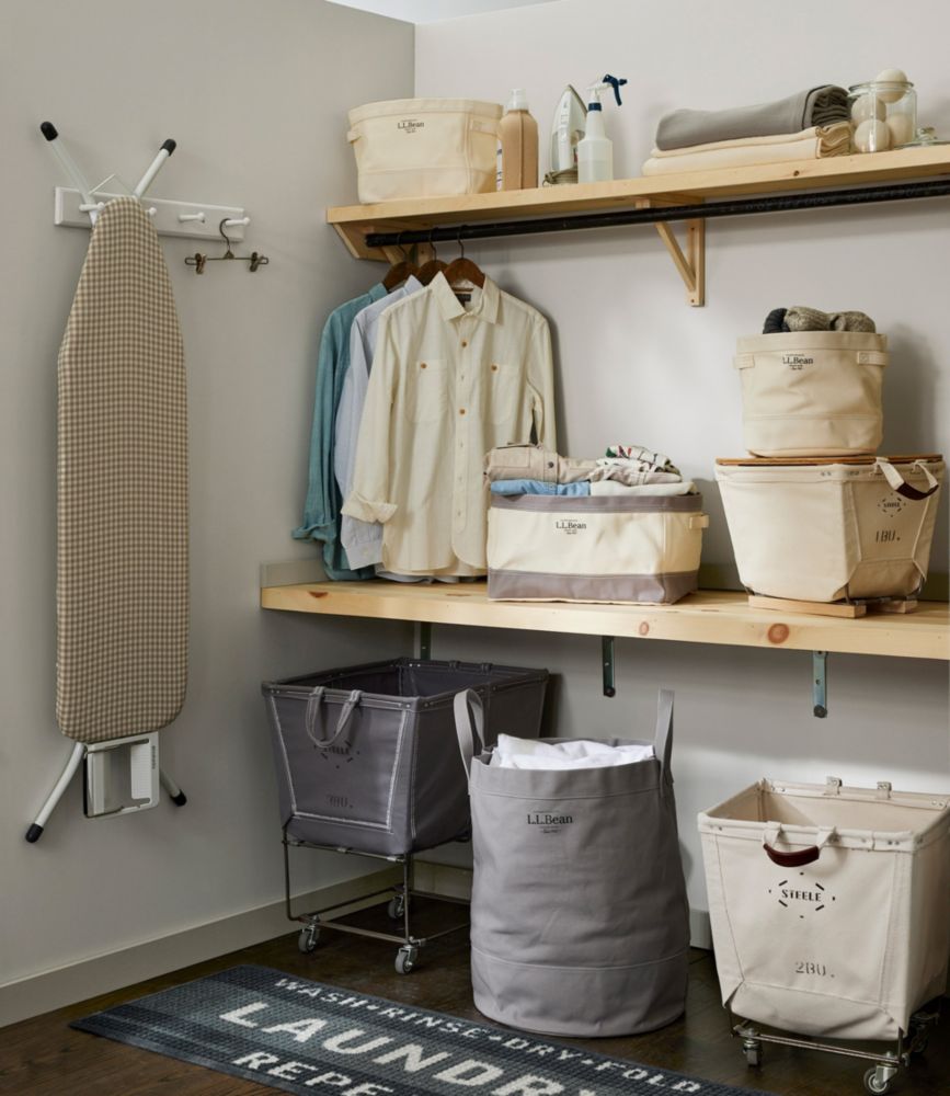 Canvas Laundry Storage Tote, Natural, small image number 2