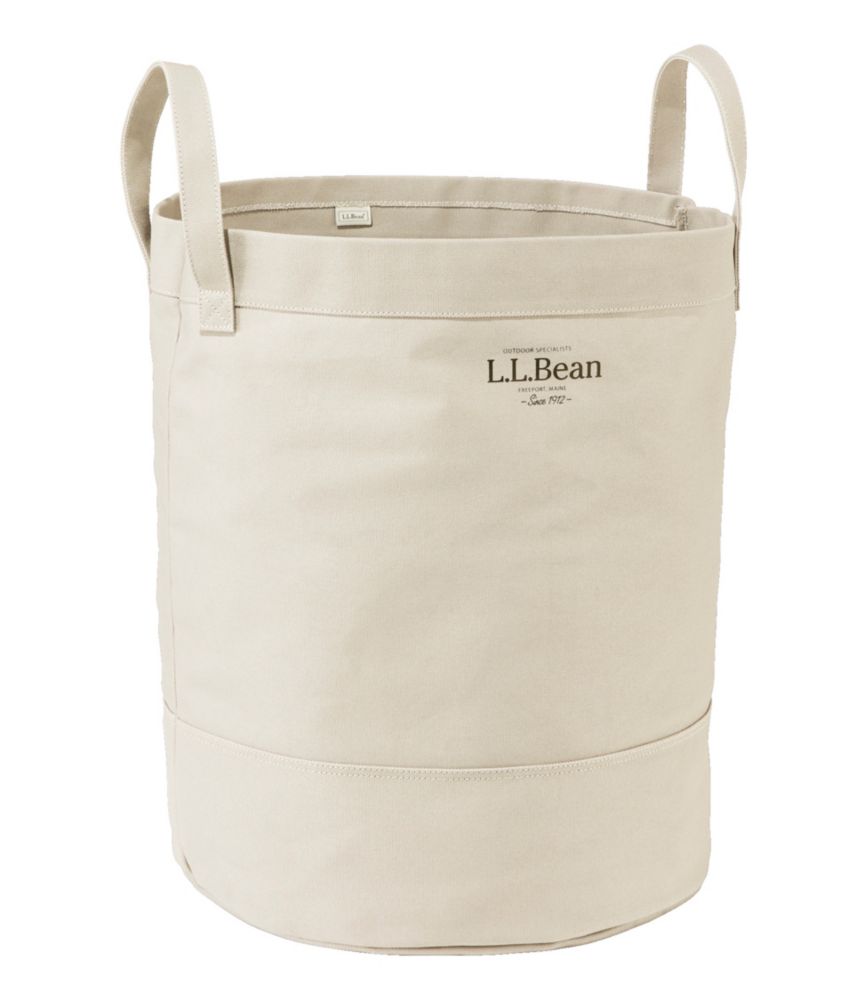 Canvas Laundry Storage Tote, Natural, small image number 1