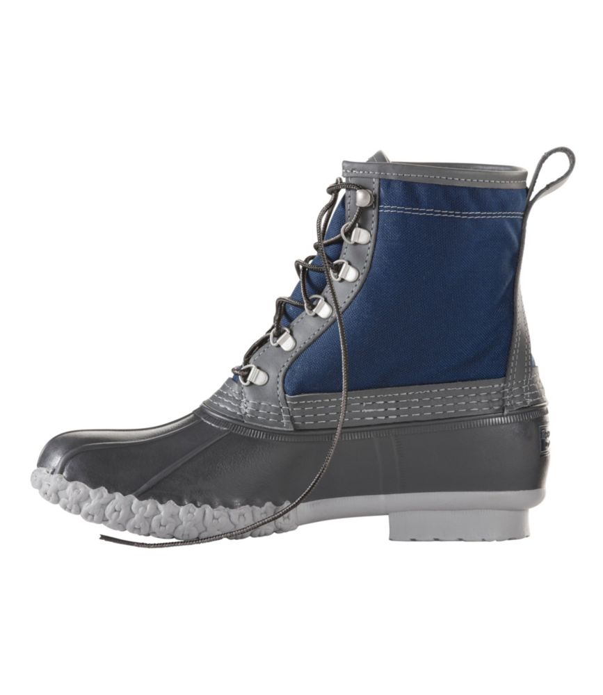 navy blue bean boots