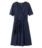 Organic Cotton Tencel Dress 3/4 Sleeve Women's Petite, X-Small, Petite, Classic Navy
