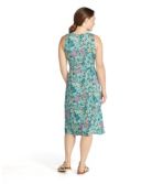 Women's Summer Knit Dress, Sleeveless Print