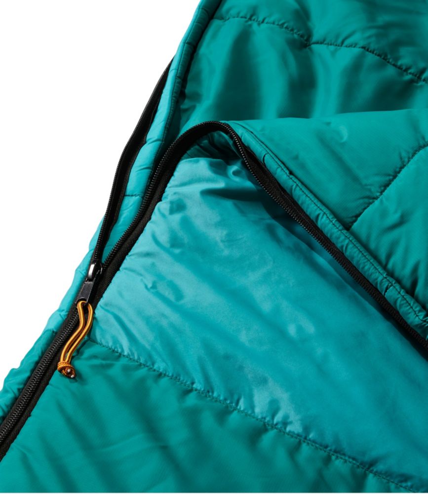 Adults' Mountain Classic Camp Sleeping Bag, 40°, Deep Olive/Adobe Orange, small image number 4