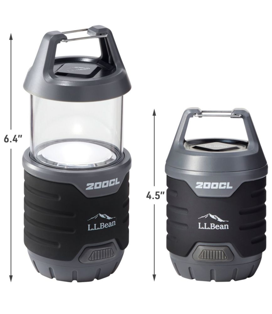 L.L.Bean Trailblazer 200 Collapsible Lantern, Gray, small image number 3