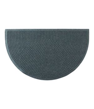 Half-Round Laurel Leaf Water Glutton Door Mat - Evergreen