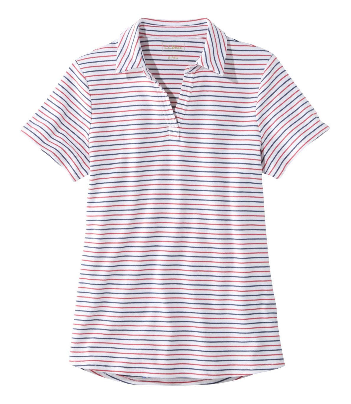 Women's L.L.Bean Polo, Short-Sleeve Stripe