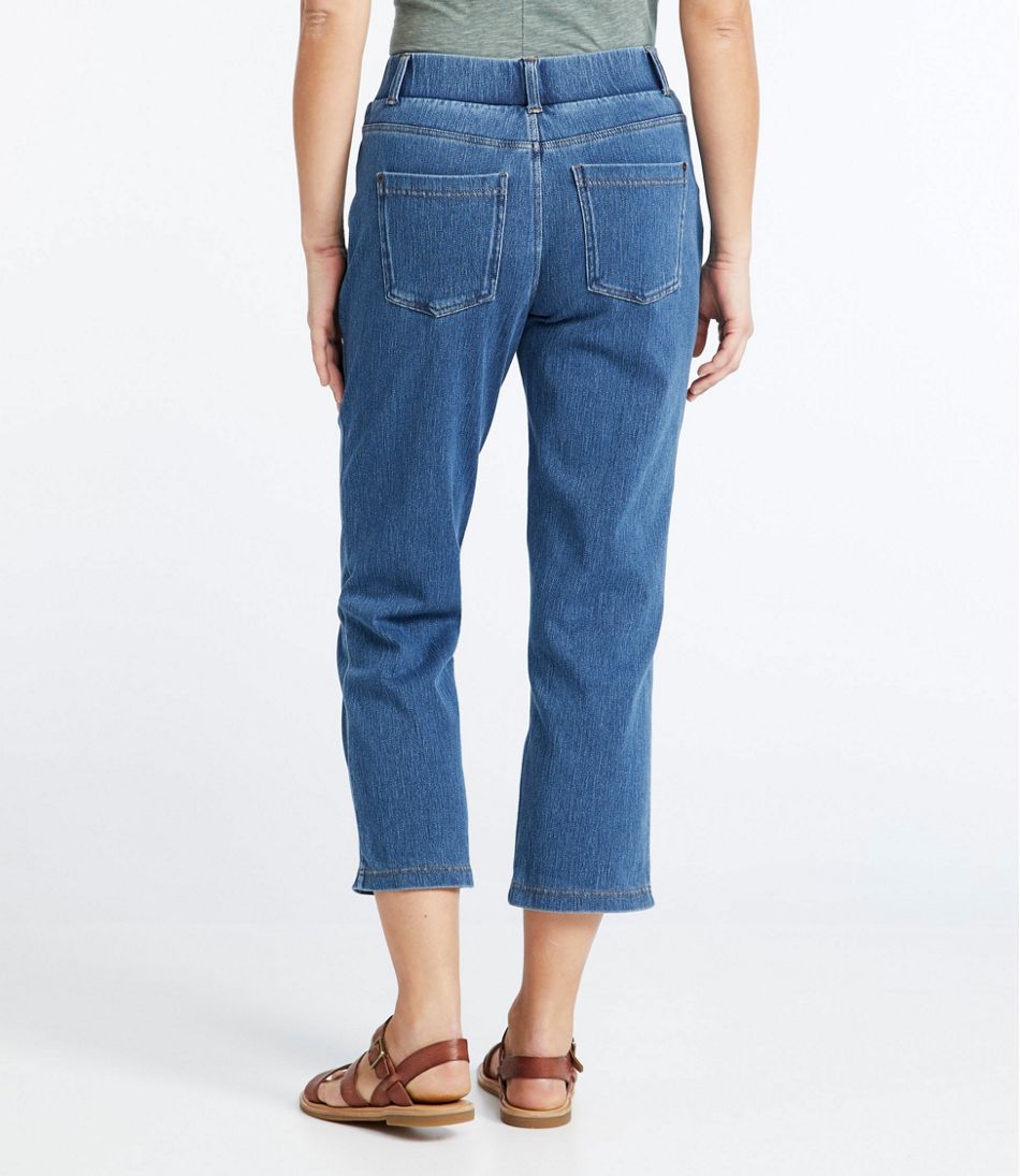 Women's Perfect Fit Cropped Pants, Five-Pocket Slim Denim | Pants ...