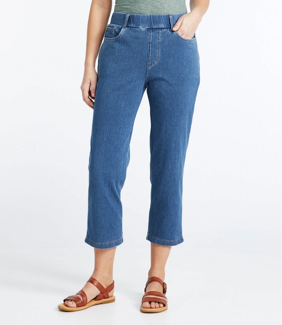 Women's Perfect Fit Pants, Denim Five-Pocket Slim-Leg Crop | Pants ...