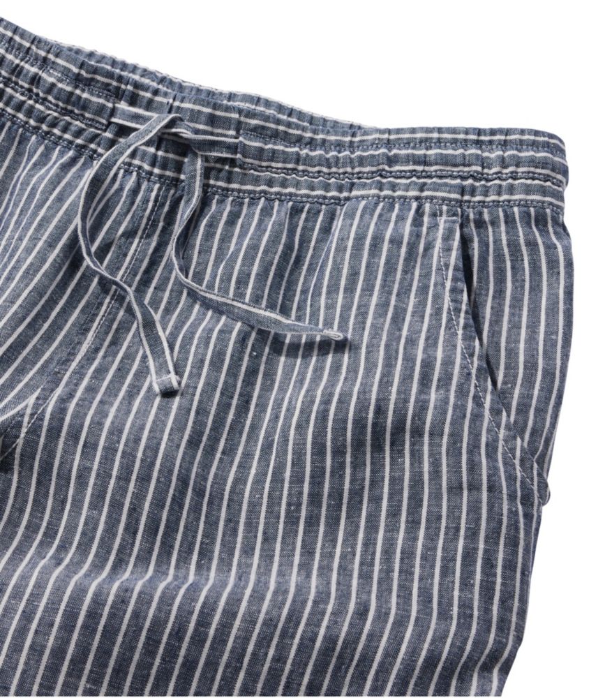 Women's Premium Washable Linen Pull-On Pants, Stripe, , small image number 2