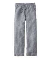 Women's Premium Linen Breezy Pull-On Ankle Pants, Mid-Rise Tapered-Leg at  L.L. Bean