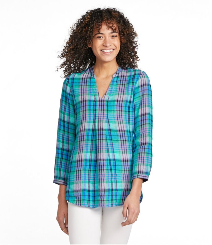 ll bean plaid tunic