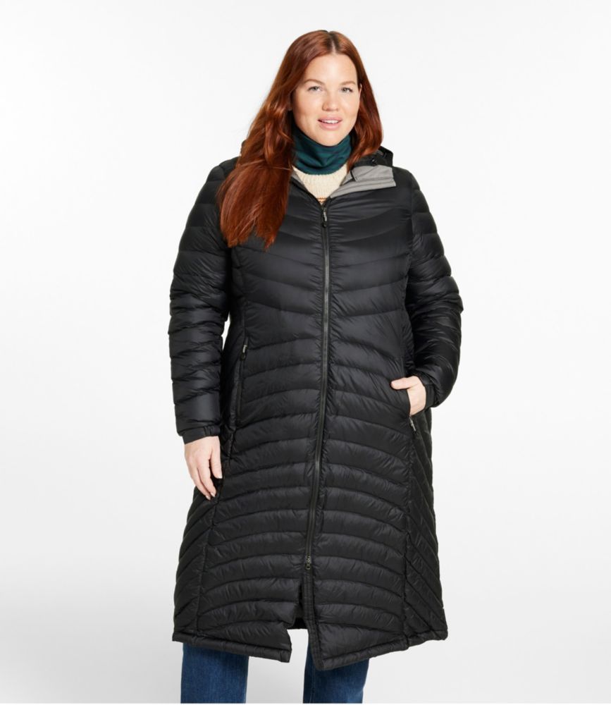 Women's Ultralight 850 Down Coat, Long, Dark Plum, small image number 2