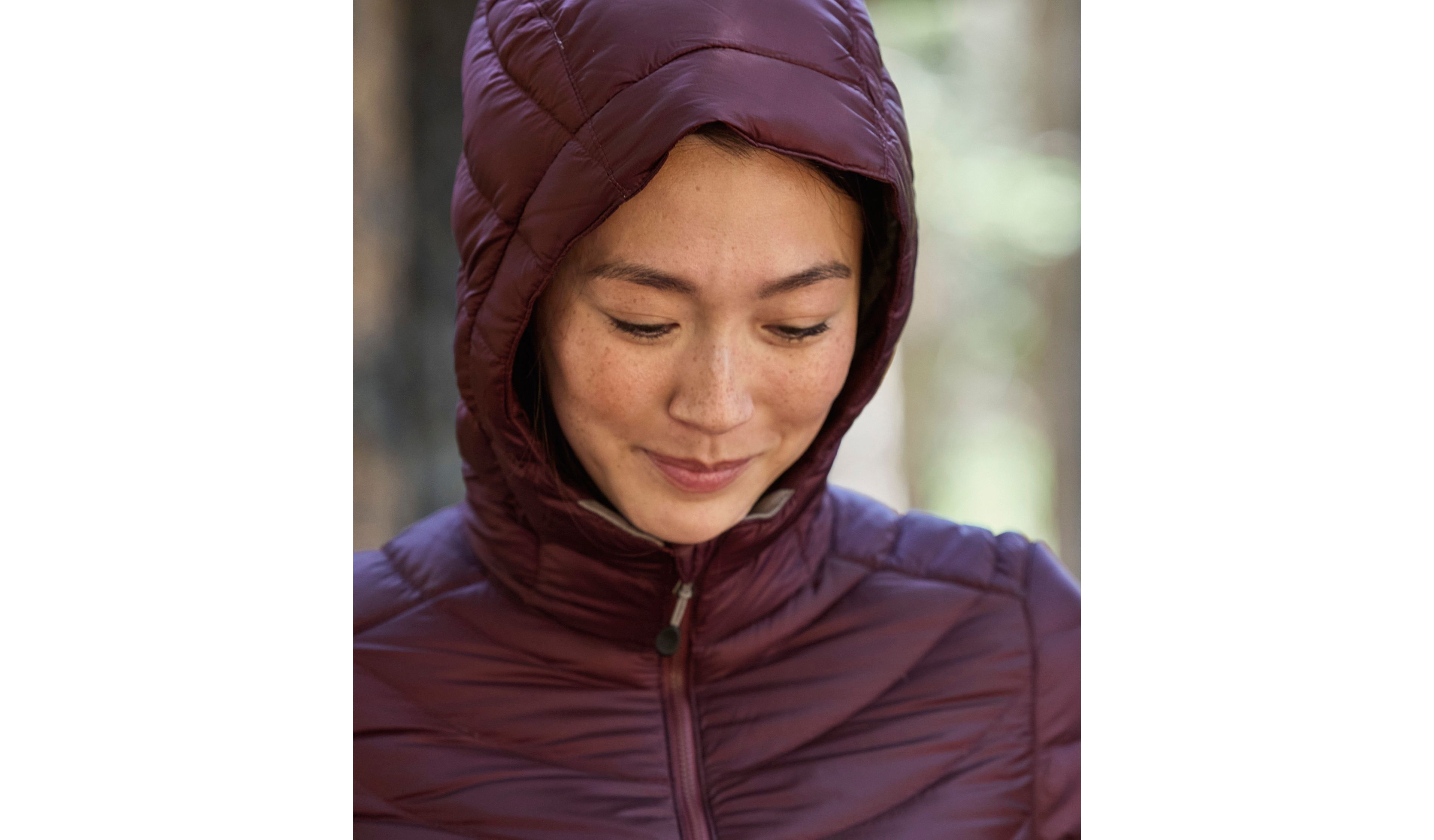 Women's Ultralight 850 Down Hooded Coat, Three-Quarter Length