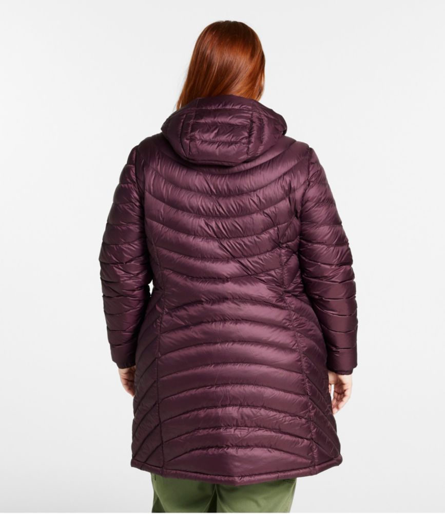 Women's Ultralight 850 Down Hooded Coat, Three-Quarter Length