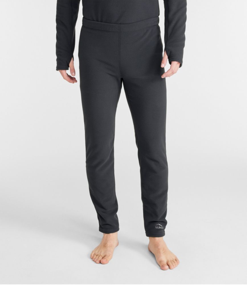 Men's L.L.Bean Fleece Baselayer Pants, Cadet Blue, small image number 2