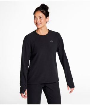 Women's L.L.Bean Fleece Base Layer Crew, Long-Sleeve