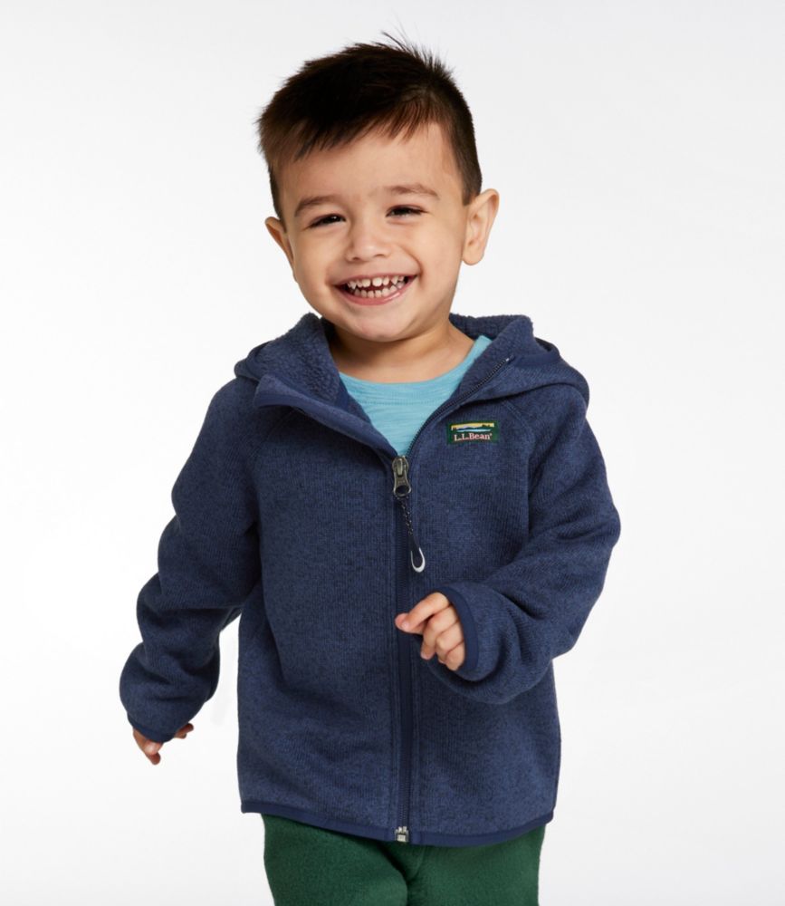 Infants' and Toddlers' L.L.Bean Sweater Fleece, Full-Zip, Bright Navy, small image number 3