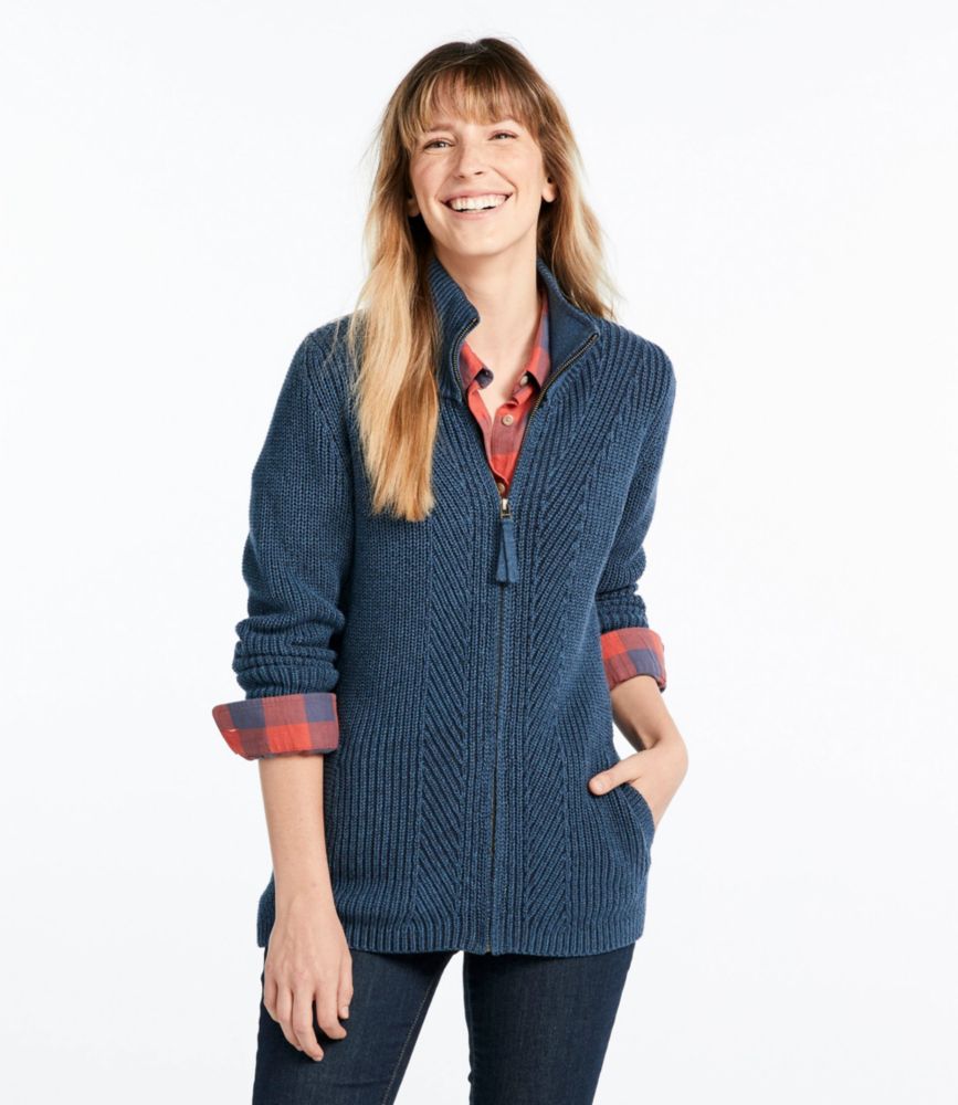 women's cardigan sweater with zipper