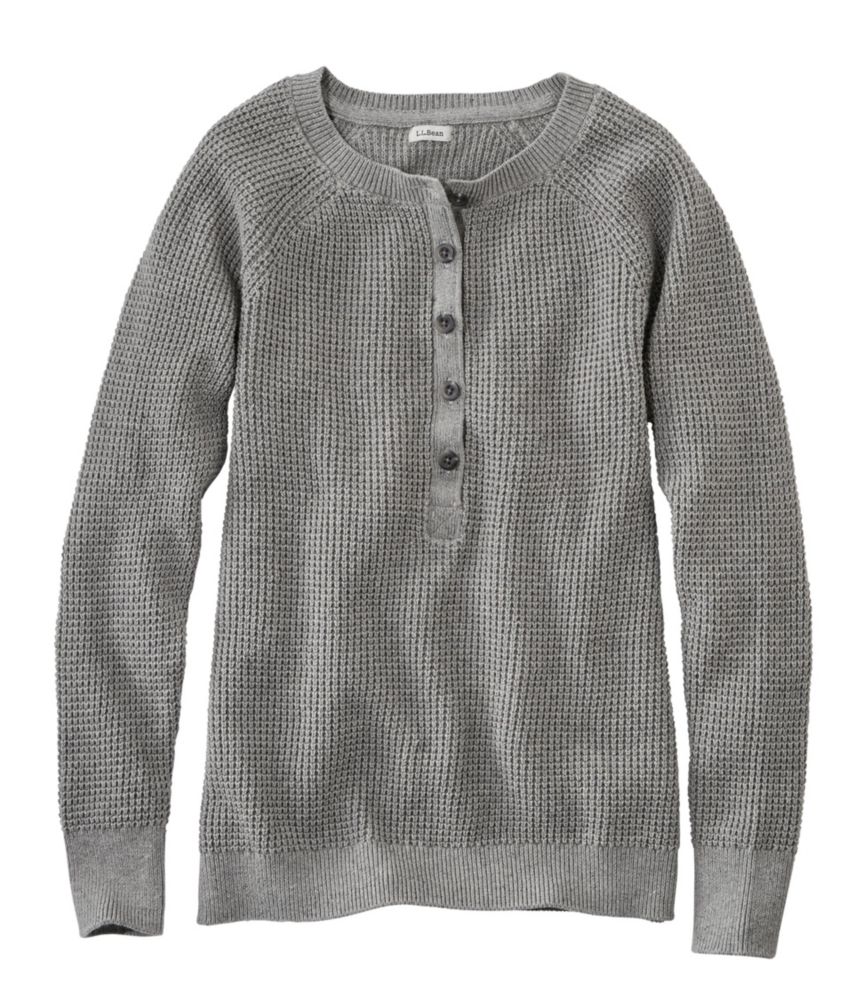 womens cozy henley sweatshirt