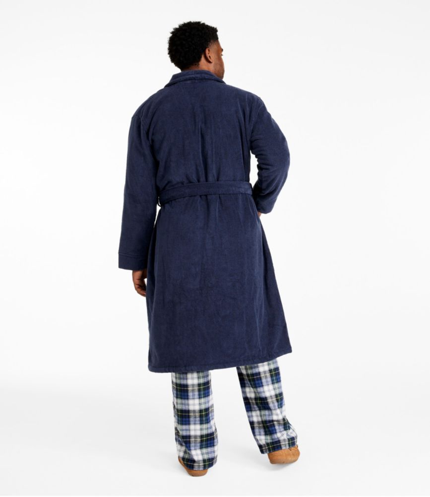 Men's Terry Cloth Organic Cotton Robe, Iron, small image number 5