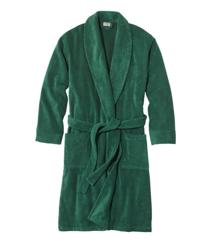 Men S Terry Cloth Organic Cotton Robe Sleepwear At L L Bean   507439 33349 41