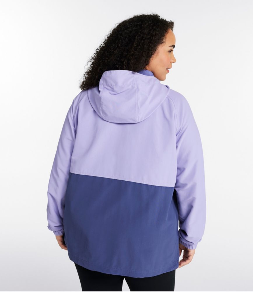 Women's Mountain Classic Anorak, Colorblock, Lavender Ice/Eggplant, small image number 3