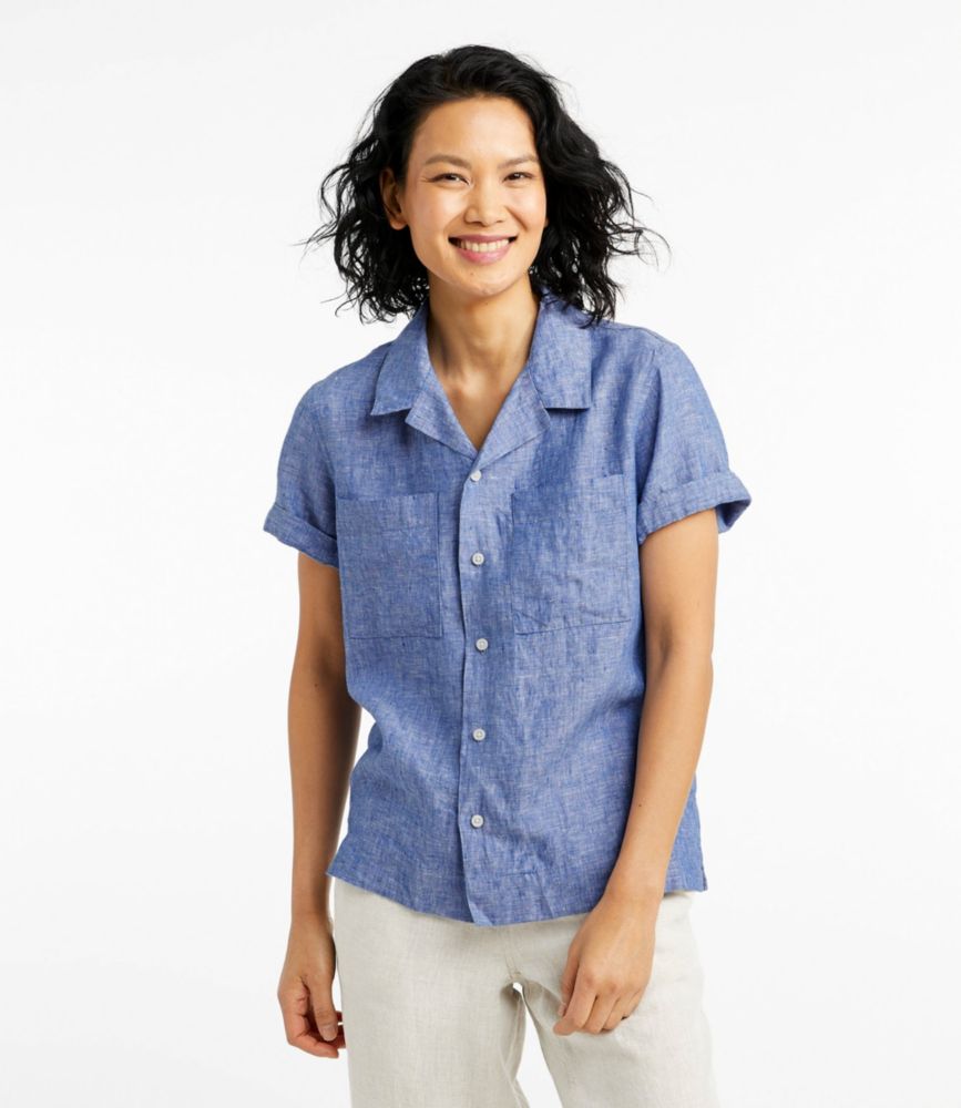 blue short sleeve shirt womens