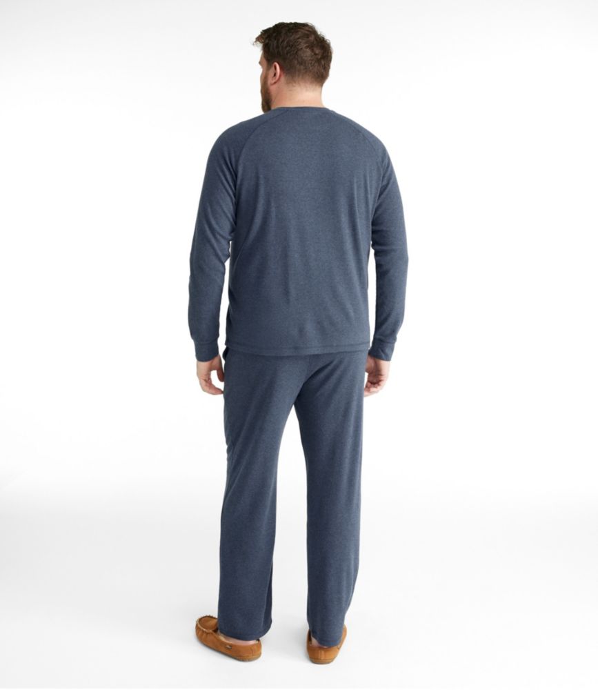 Men's Organic Cotton Pajama Set, Navy Heather, small image number 5