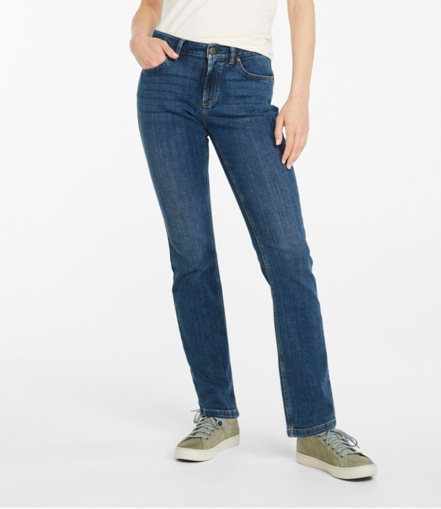 Women's BeanFlex® Jeans, Mid-Rise Straight-Leg, Bright Indigo, small image number 2