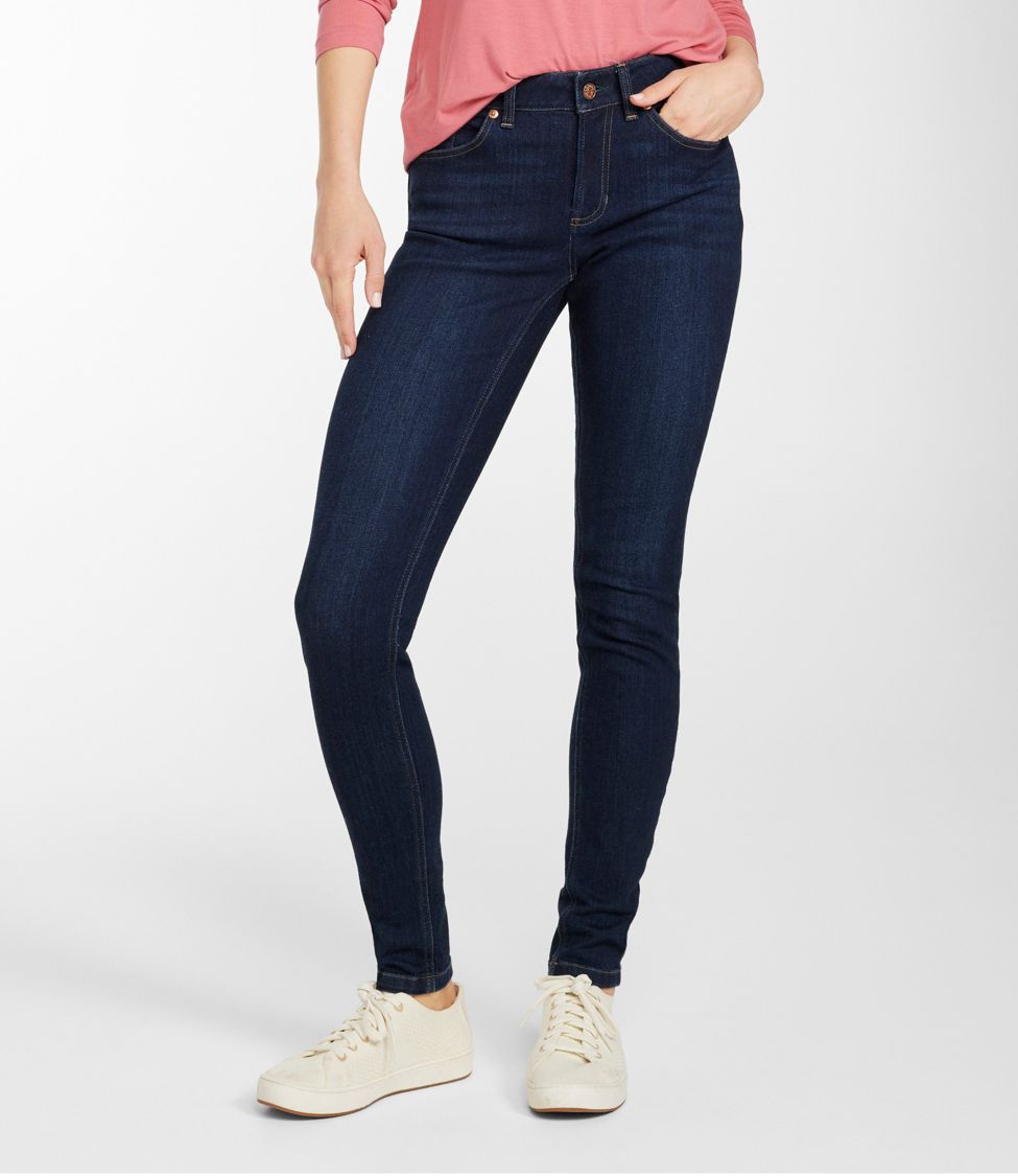 Women's BeanFlex® Jeans, Mid-Rise Skinny-Leg at L.L. Bean