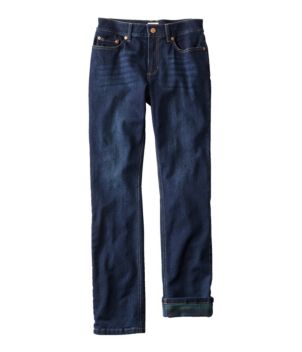 Women's BeanFlex® Jeans, Mid-Rise Straight-Leg Lined