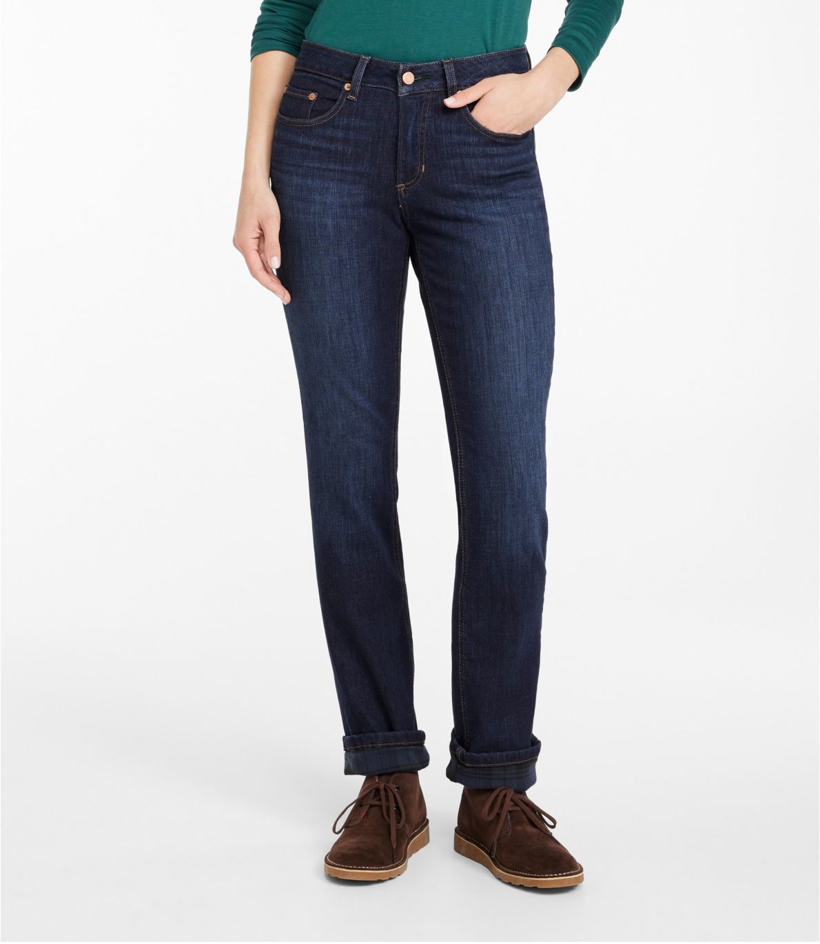 Women's BeanFlex Jeans, Favorite Fit Straight-Leg Lined