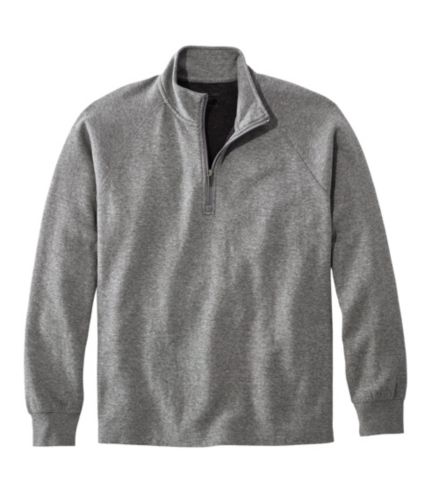 Download Men's Washed Cotton Double-Knit Shirts, Quarter-Zip Pullover