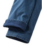 Women's Perfect Fit Pants, Denim Straight-Leg Fleece-Backed