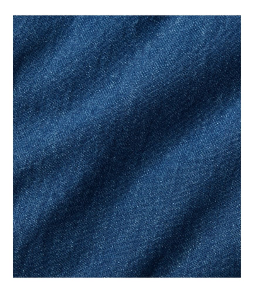 Women's Perfect Fit Pants, Denim Straight-Leg Fleece-Backed, Indigo, small image number 7