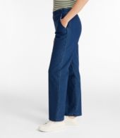 Women's Sunwashed Denim Pants, Straight-Leg