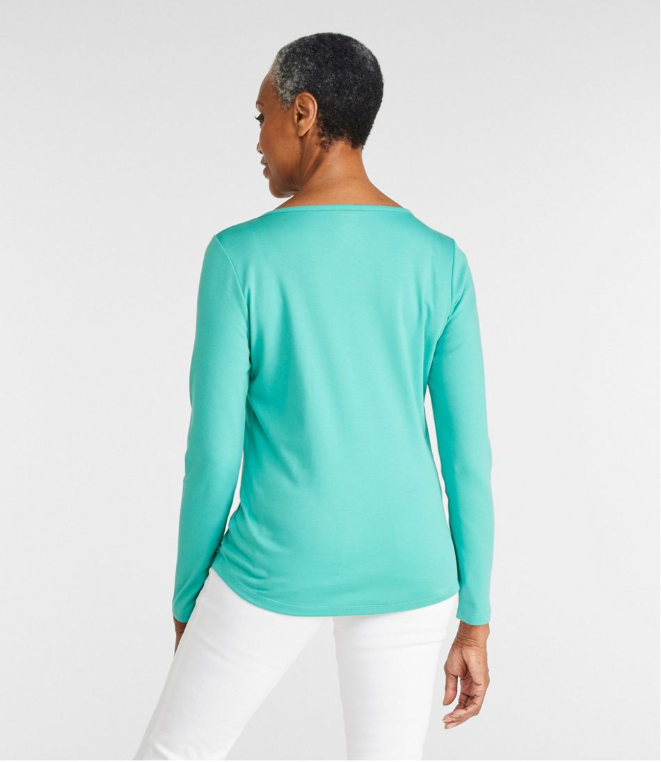 Long Turquoise Blue Cotton Tunic, 'Out of Office in Cyan