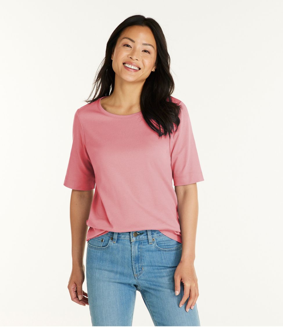 Women's L.L.Bean Jewelneck Tee, Elbow-Sleeve at L.L. Bean